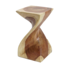 wooden stump table
