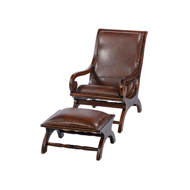 wooden lazy chair
