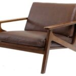 wooden lounge chair