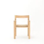 WOODEN DINING ARM CHAIR