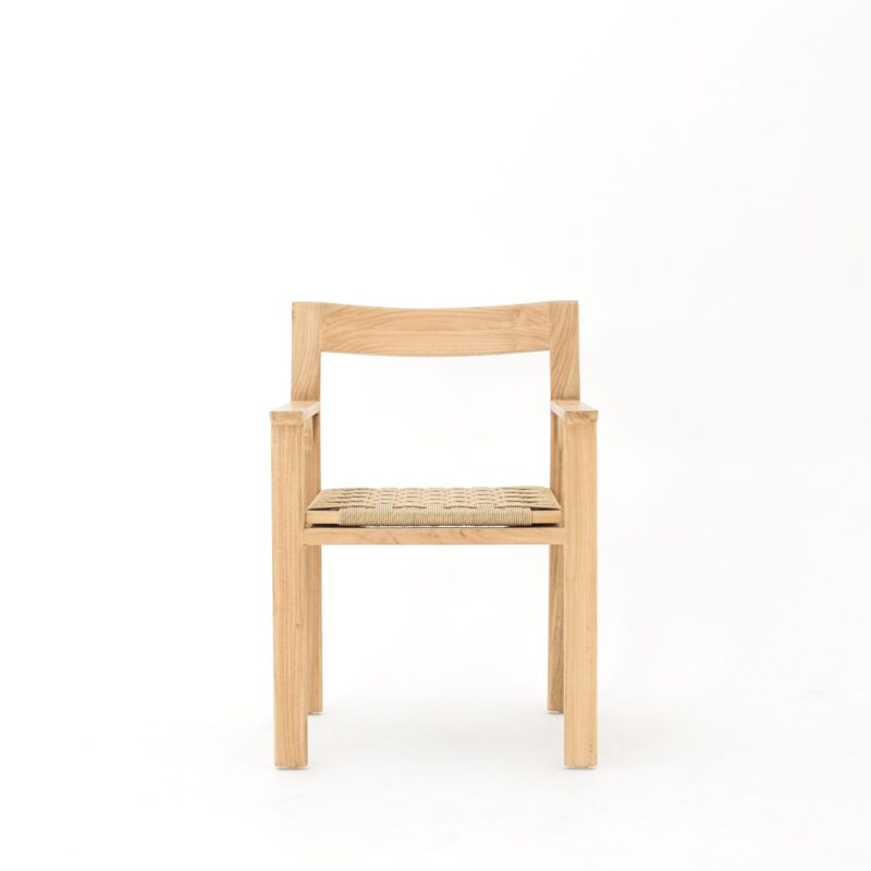 WOODEN DINING ARM CHAIR