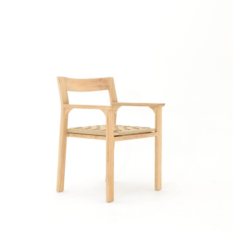 WOODEN DINING ARM CHAIR