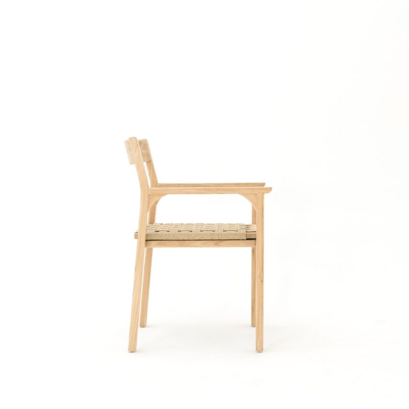 WOODEN DINING ARM CHAIR