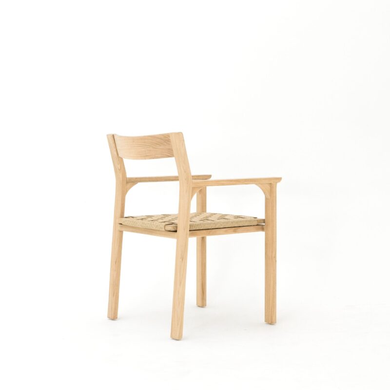 WOODEN DINING ARM CHAIR