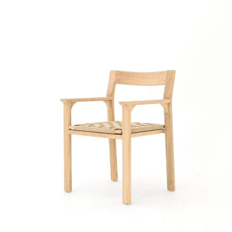 WOODEN DINING ARM CHAIR