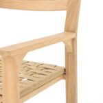 WOODEN DINING ARM CHAIR