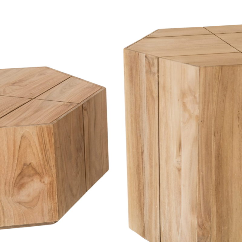 wooden side table