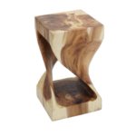 wooden stump table