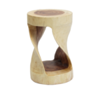 wooden stump table