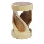 wooden stump table