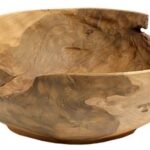 Wooden Round Serving Bowl
