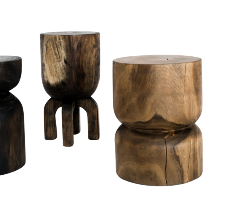 stump side table