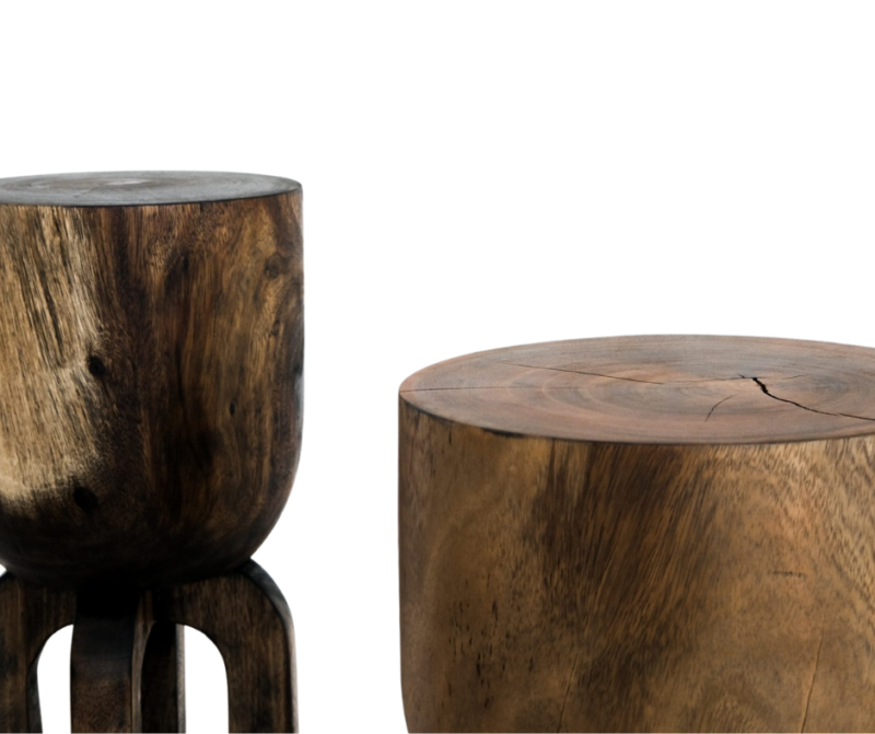 stump side table