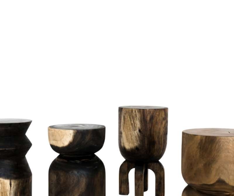 stump side table