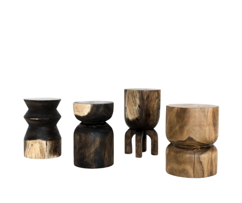 stump side table