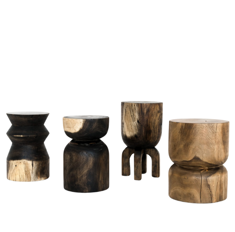 stump side table