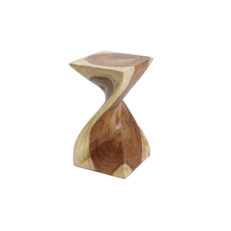 wooden stump table