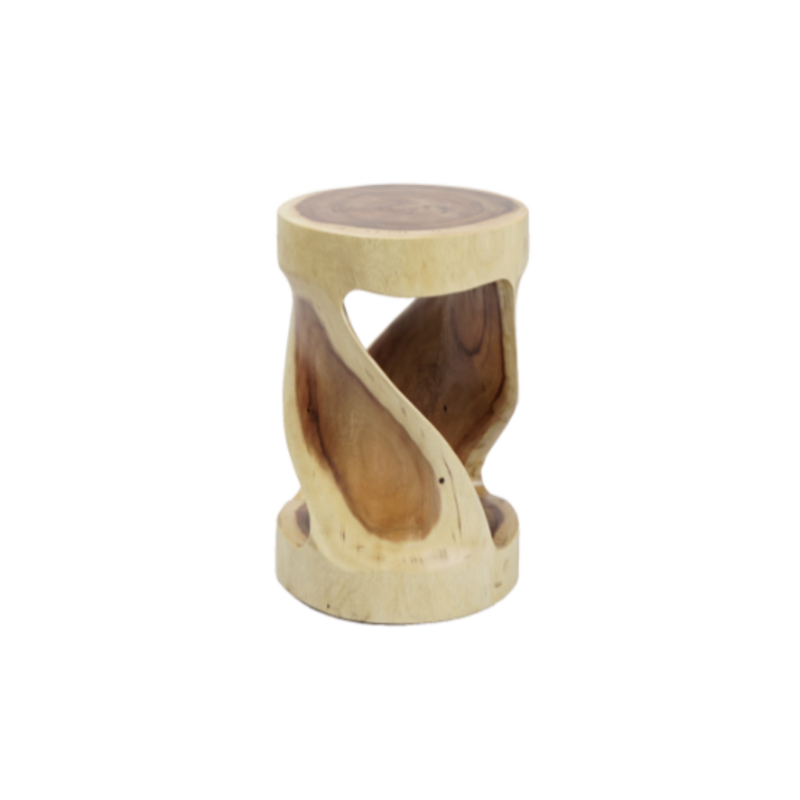 wooden stump table