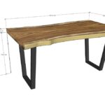 live edge desk top