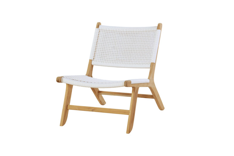 wooden lounge chair